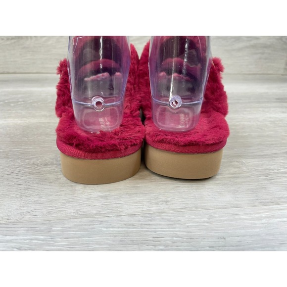 Koolaburra by UGG Furr-ah Women's Sandals Pink 7 Slide Flat Buckle Slip On Shoes - Picture 5 of 12